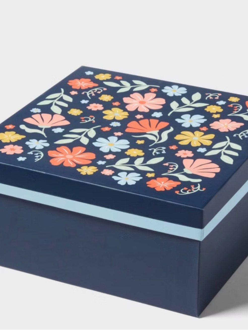 Spritz BLUE WITH FLORAL 🌺🌷🌹🌸💐🌺🌷🌻Gift BOX with lid